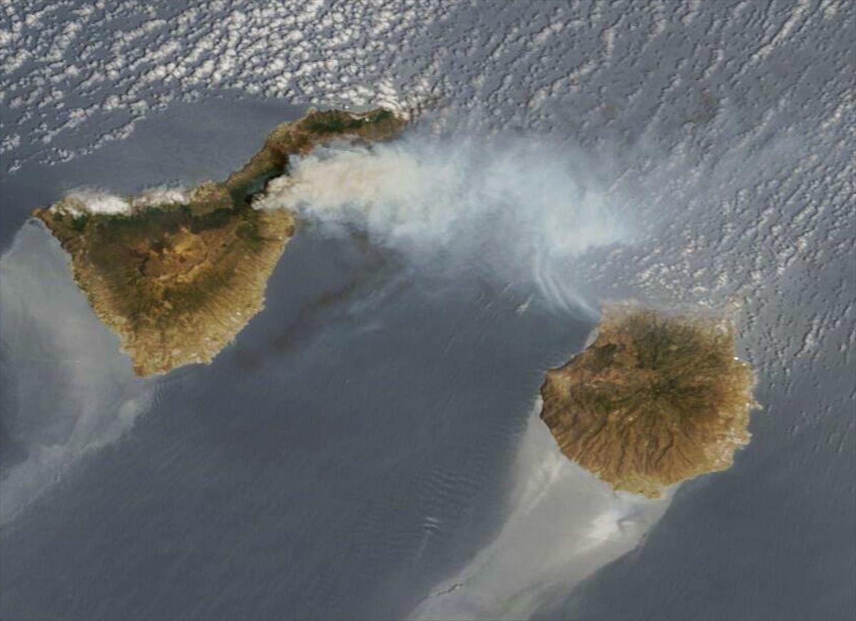 Karte der Waldbrände auf Teneriffa